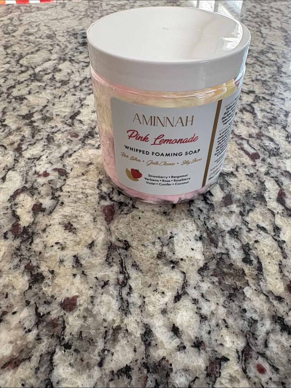 Aminnah Pink Lemonade Whipped Foaming Soap
